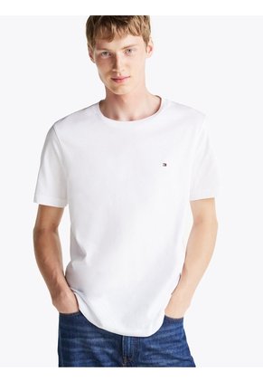Camiseta Blanca Essential De Corte Regular Tommy Hilfiger