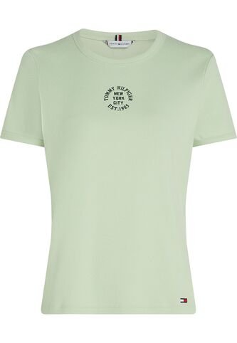 Camiseta Verde De Corte Regular Con Diseño De Rayas Tommy Hilfiger Tommy Hilfiger