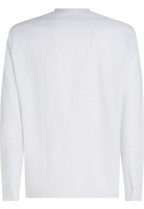 Camisa Verde Regular De Sarga Con Estampado Tommy Hilfiger