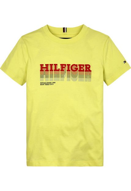 Camiseta Niño Amarilla Fade Hilfiger Tommy Hilfiger