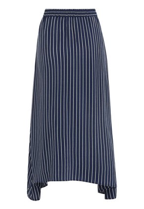 Falda Midi Con Diseño De Rayas Mujer Blanco Tommy Hilfiger