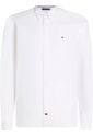 Camisa Blanca De Corte Slim Con Popelina Stretch Con Botón En Cuello Tommy Hilfiger de Tommy Hilfiger