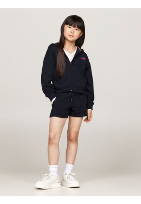 Buzo Azul Niña Con Capota Y Logo En La Espalda Tommy Hilfiger