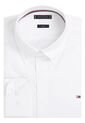 Camisa Blanca De Corte Slim Con Popelina Stretch Con Botón En Cuello Tommy Hilfiger de Tommy Hilfiger