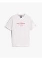 Camiseta Blanca De Cuello Redondo Con Logo Tommy Hilfiger de Tommy Hilfiger