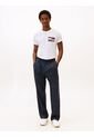 Camiseta Blanca De Cuello Redondo Con Logo Tommy Hilfiger de Tommy Hilfiger