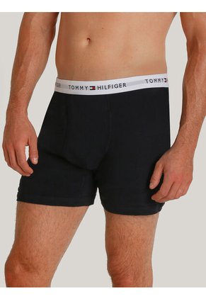 Pack Azul De 3 Boxer Con Logo Tommy Hilfiger