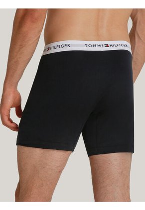 Pack Azul De 3 Boxer Con Logo Tommy Hilfiger
