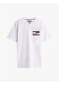 Camiseta Blanca De Cuello Redondo Con Logo Tommy Hilfiger de Tommy Hilfiger