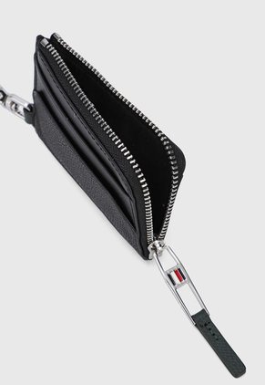 Portadocumentos Negro-Plateado Tommy Hilfiger