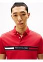 Polo Rojo De Corte Regular Con Logo En El Pecho Tommy Hilfiger de Tommy Hilfiger
