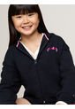 Buzo Azul Niña Con Capota Y Logo En La Espalda Tommy Hilfiger de Tommy Hilfiger