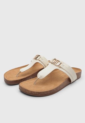 Sandalias Flip Flop Tommy Hilfiger Tosana Marfil