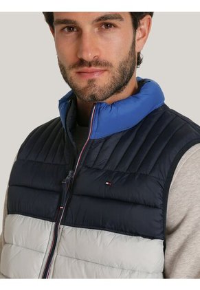 Chaleco Azul Quilted Triblock Tommy Hilfiger