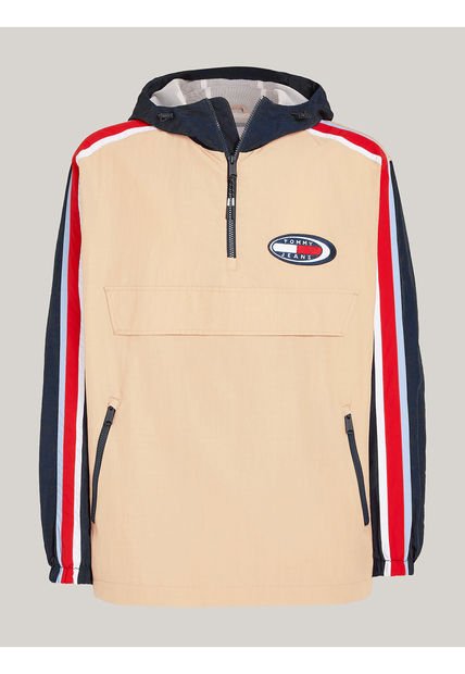 Chaqueta Beige Chicago Con Logo Retro Archive Tommy Jeans