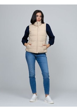 Chaleco Negro De Cuello Alto Con Cierre De Cremallera  Tommy Hilfiger