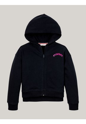 Buzo Azul Niña Con Capota Y Logo En La Espalda Tommy Hilfiger