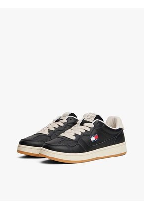 Tenis Negro Archive De Cuero Tommy Hilfiger