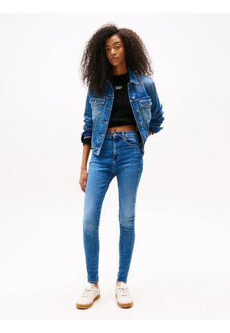 Jeans Azul Sylvia Skinny De Talle Alto Tommy Jeans Tommy Hilfiger