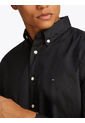 Camisa Negra Flex Poplin Tommy Hilfiger de Tommy Hilfiger