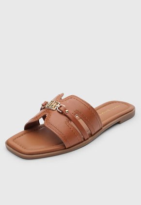 Sandalias Planas Tommy Hilfiger Premii Café