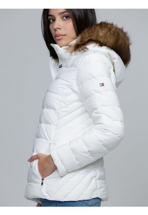 Chaqueta Blanca Acolchada Tommy Hilfiger