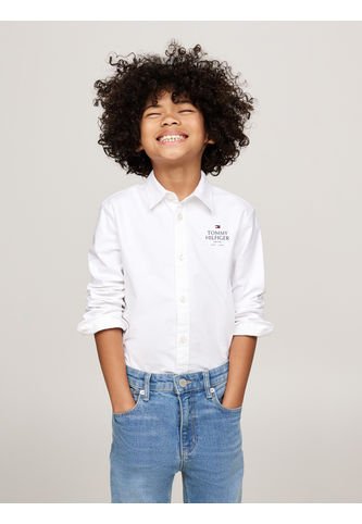 Camisa Blanca Niño Oxford Corte Regular Tommy Hilfiger Tommy Hilfiger