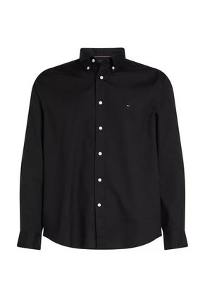 Camisa Negra Flex Poplin Tommy Hilfiger
