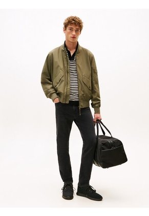 Tenis Negro De Punto Con Logo Tommy Hilfiger