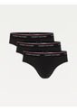 Pack De 3 Calzoncillos Slip De Algodón Negro Tommy Hilfiger de Tommy Hilfiger