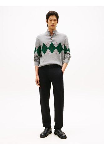 Pantalón Negro Chino Denton Recto De Sarga Tommy Hilfiger Tommy Hilfiger