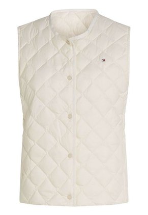 Chaleco Blanco Acolchado Con Relleno De Plumón Tommy Hilfiger