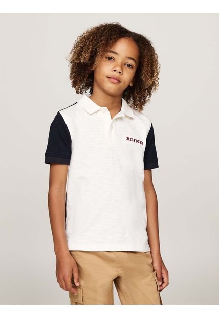 Polo De Corte Niño Corte Regular Con Diseño Colorblock Tommy Hilfiger