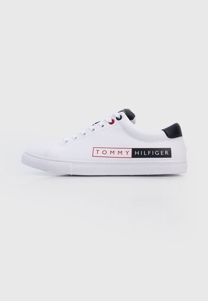 Tenis Lifestyle Blanco-Azul Navy-Rojo Tommy Hilfiger Box