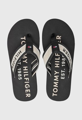 Sandalias Flip Flop TOMMY HILFIGER Sporty Negro