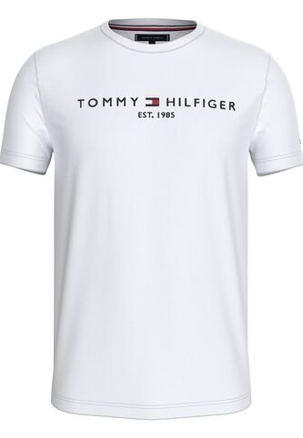 Camiseta Blanca Con Logo Bordado En El Pecho Tommy Hilfiger Tommy Hilfiger