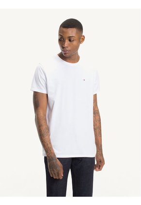 Camiseta Blanca Clásica Con Cuello Redondo Tommy Jeans
