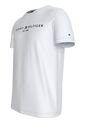 Camiseta Blanca Con Logo Bordado En El Pecho Tommy Hilfiger de Tommy Hilfiger