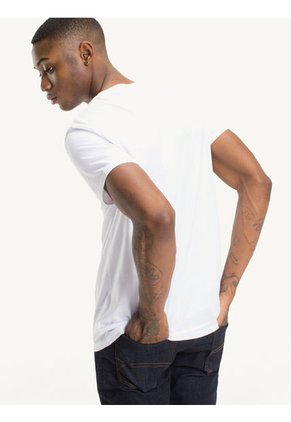 Camiseta Blanca Clásica Con Cuello Redondo Tommy Jeans