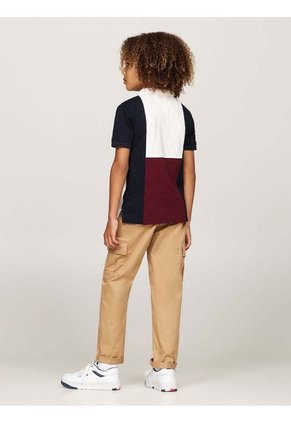 Polo De Corte Niño Corte Regular Con Diseño Colorblock Tommy Hilfiger