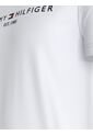 Camiseta Blanca Con Logo Bordado En El Pecho Tommy Hilfiger de Tommy Hilfiger
