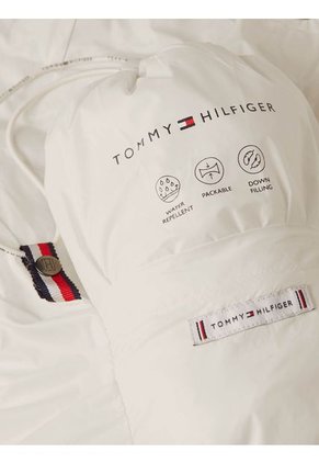 Chaleco Blanco Acolchado Con Relleno De Plumón Tommy Hilfiger