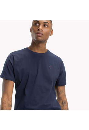 Camiseta Azul Oscuro Clásica Con Cuello Redondo Tommy Jeans