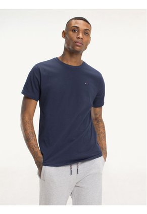 Camiseta Azul Oscuro Clásica Con Cuello Redondo Tommy Jeans