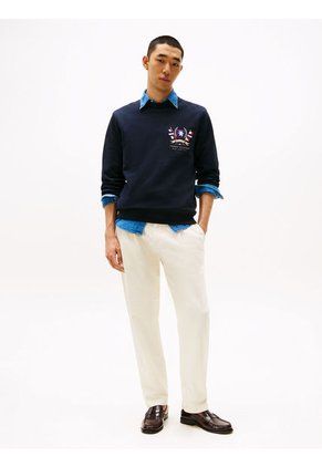 Saco Azul Logo Con Escudo Tommy Hilfiger