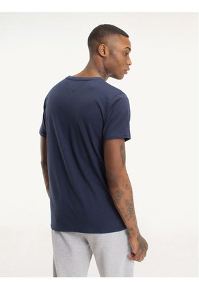 Camiseta Azul Oscuro Clásica Con Cuello Redondo Tommy Jeans