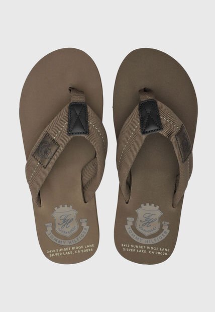 Sandalias Flip Flop TOMMY HILFIGER Patch Verde Oliva