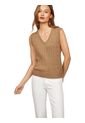 Chaleco Beige De Punto De Algodón Para Mujer Tommy Hilfiger de Tommy Hilfiger