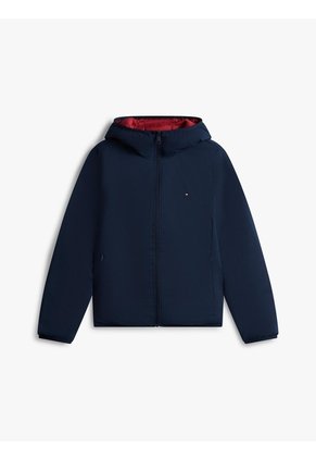 Chaqueta Azul Ligera Con Logo Tommy Hilfiger