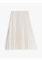 Falda Blanco Midi Plisada Con Logo En Cintura Tommy Hilfiger de Tommy Hilfiger
